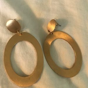 Gold statement earrings